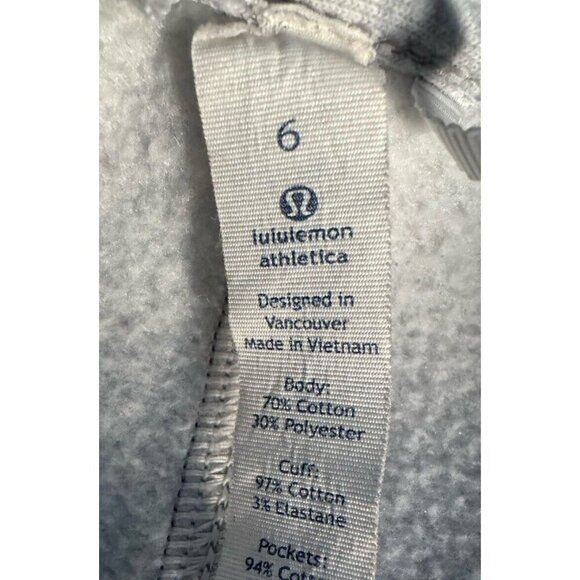 Lululemon Back To It Wrap Jacket in Heathered Vapor Woman's Sz 6 - Picture 8 of 12